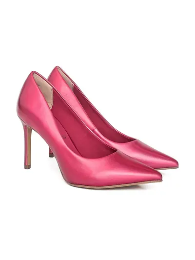 Лодочки цвета фуксии на шпильке